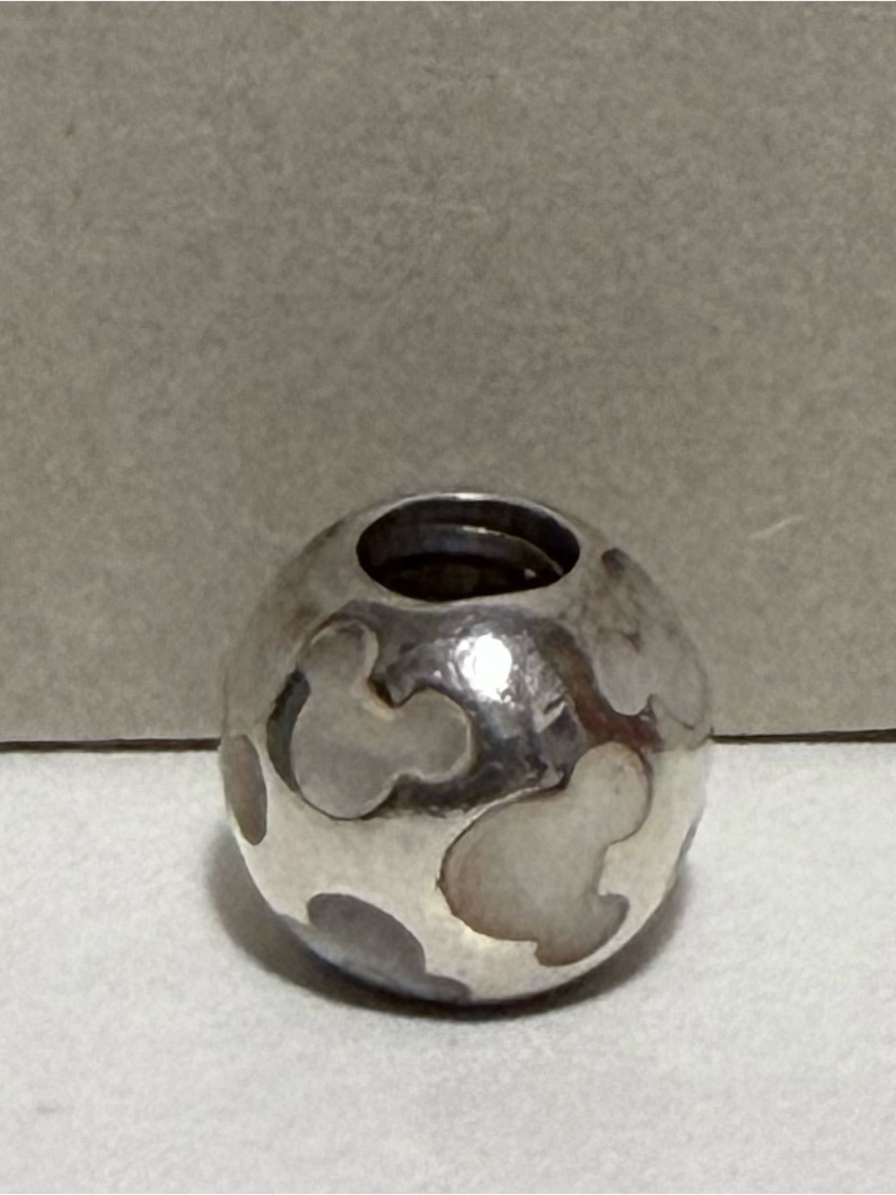 Pandora Silver Mickey Silhouette mother of pearl Charm